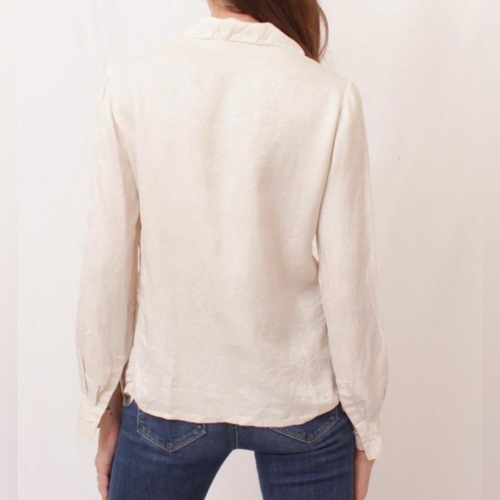 Ivory patterned button down - Picture 10 of 12